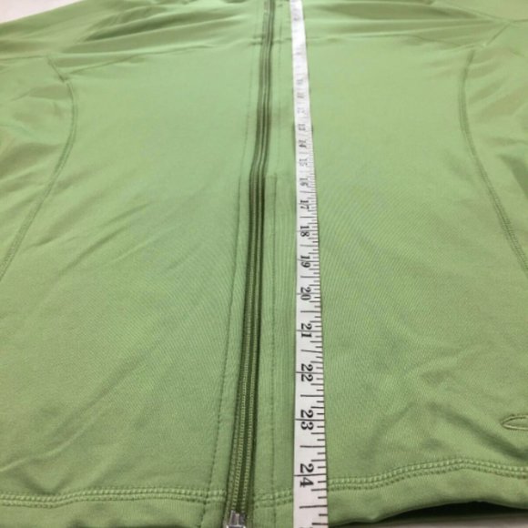 Champion Green Zip Front Long Sleeve Jacket Sz XL - Picture 6 of 7